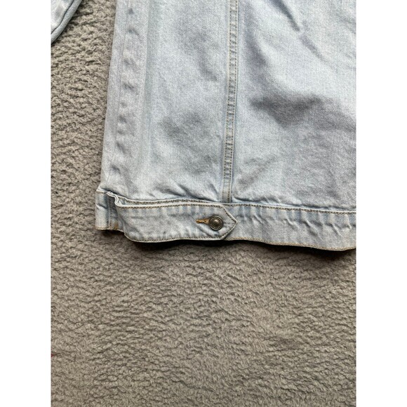 Stradivarius destructed Denim jacket size large - Picture 11 of 12